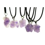 Natural Amethyst Point Gemstone Pendant